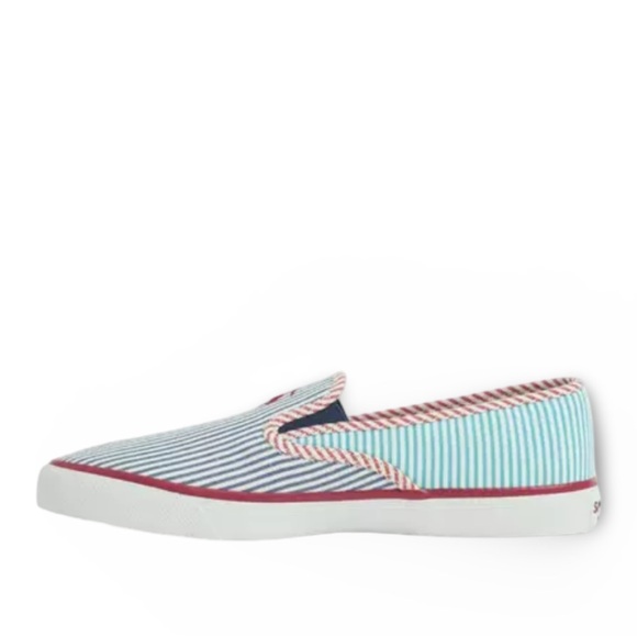 Sperry X Brooks Brothers “Seersucker” Slip On Boat Shoe - Picture 6 of 10